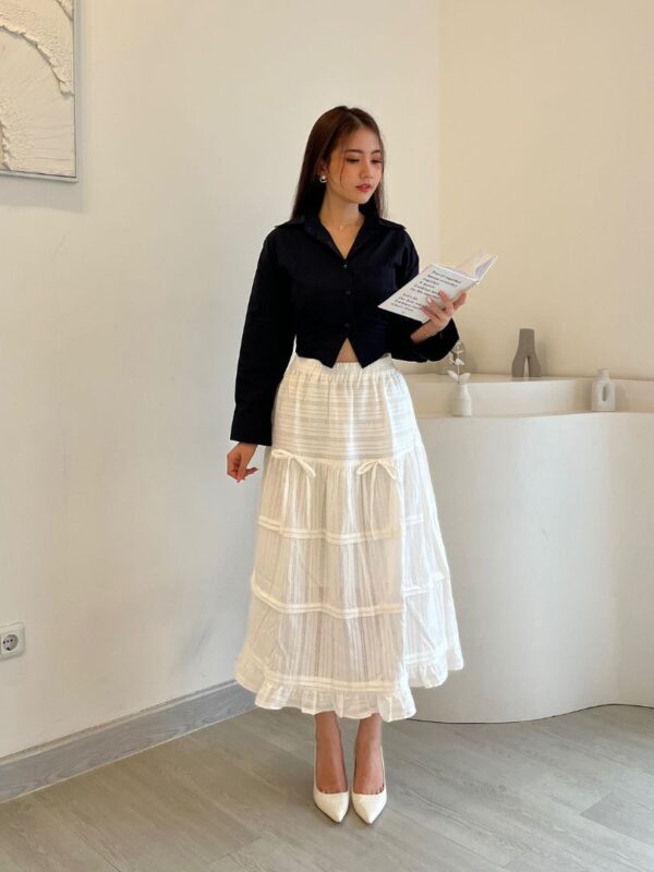 Long Skirt 2 Ribbons SA-742
