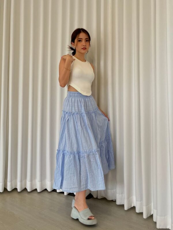 Long Skirt Double Ruffle SA-744