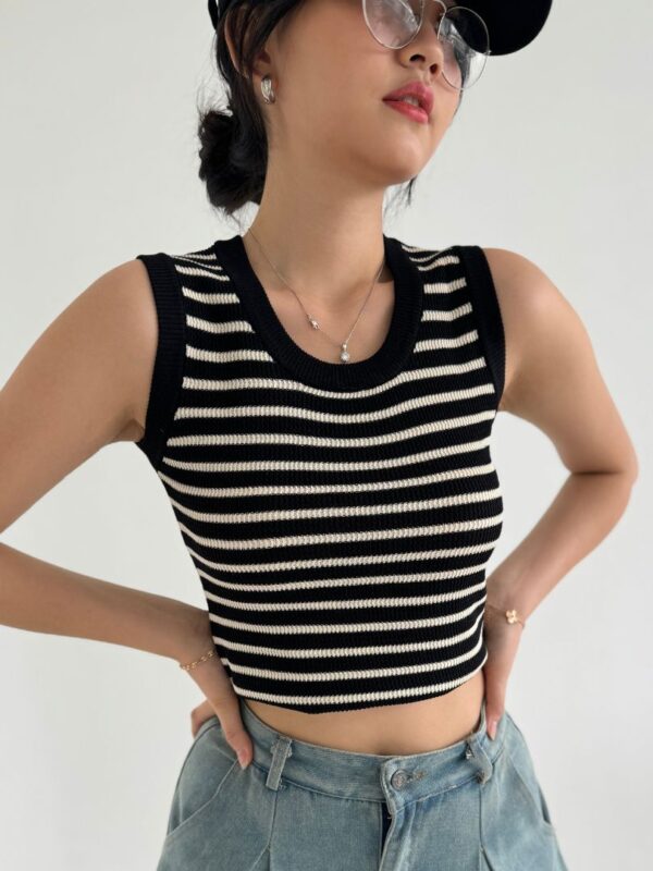 Stripe Sleeveless Knit IMP-322