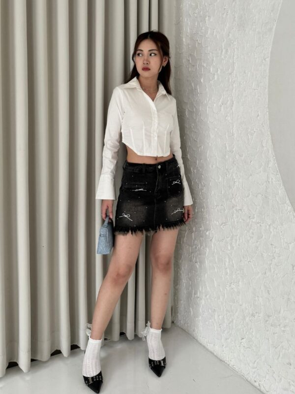 Mini Skirt Jeans Furing Celana IMP-9404