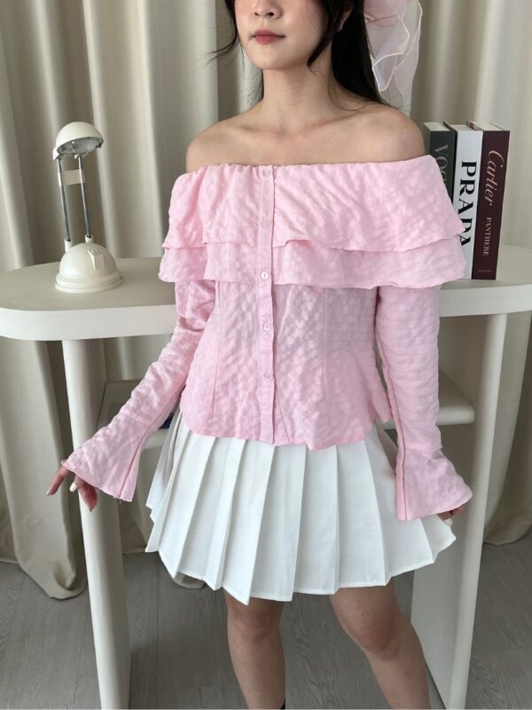 Sabrina Ruffle Basic Top SA-772