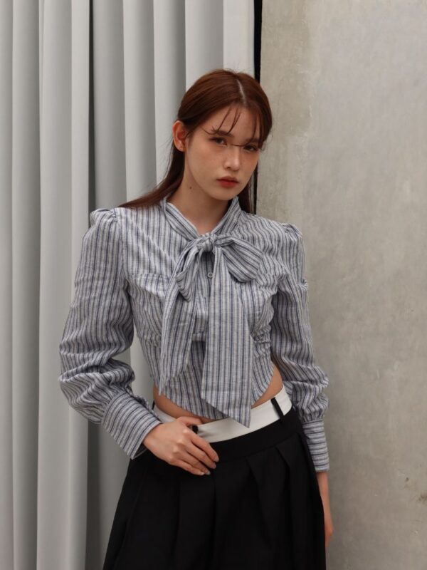 Kemeja Crop Ikat Tali Salur SA-832A